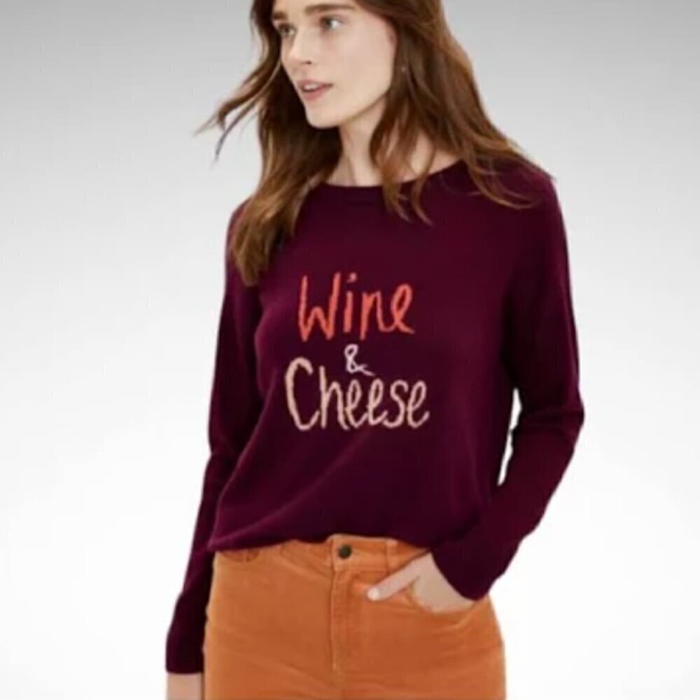 LOFT Wine & Cheese Sweater